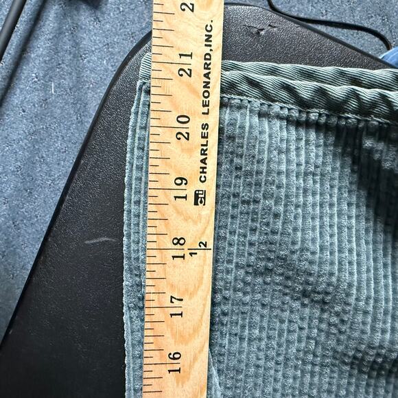 J JILL XL Wide Wale Corduroy Cozy Plush Pleated 6 Button Tunic Swing Coat Gray - Picture 4 of 14